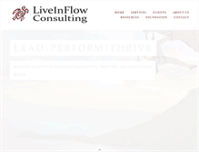 Tablet Screenshot of liveinflowconsulting.com